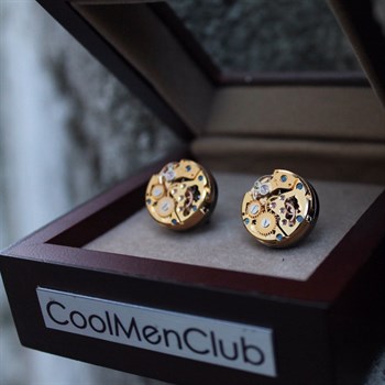 Saat Mekanizmalı Kol Düğmesi 