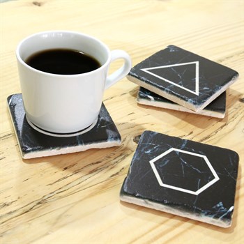 Taş Bardak Altlığı Seti