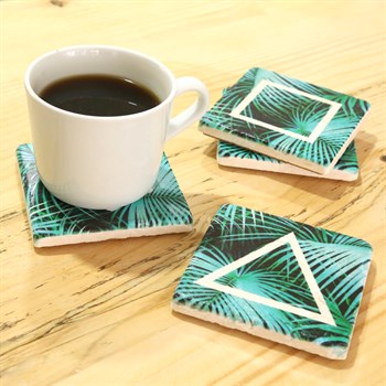 Taş Bardak Altlığı Seti