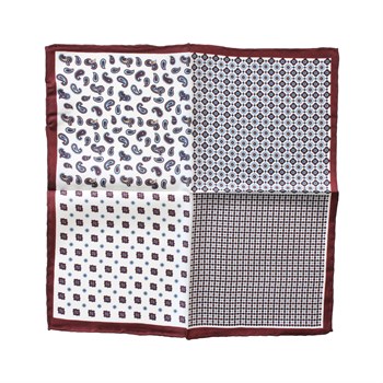 4 Desenli İpek Cep Mendili 