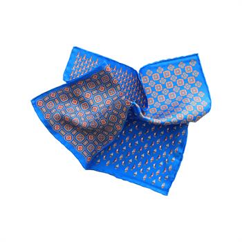 4 Desenli İpek Cep Mendili 