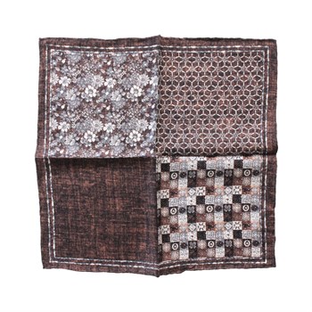 4 Desenli İpek Cep Mendili 