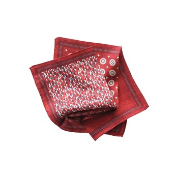 4 Desenli İpek Cep Mendili 