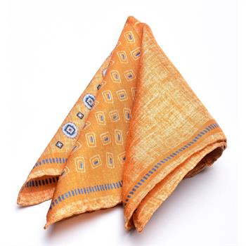 4 Desenli İpek Cep Mendili 