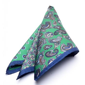 4 Desenli İpek Cep Mendili