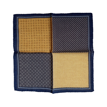 Cep MendiliCMC28104 Desenli Yün ve İpek Cep Mendili 