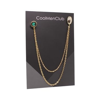 5 Taşlı Ceket Yaka İğnesi