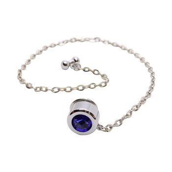 5 Taşlı Ceket Yaka Zinciri