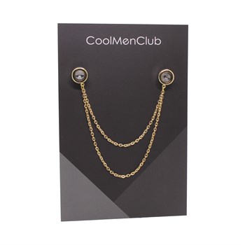 5 Taşlı Gömlek Yaka İğnesi