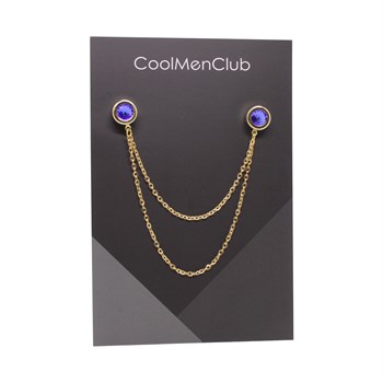 5 Taşlı Gömlek Yaka İğnesi