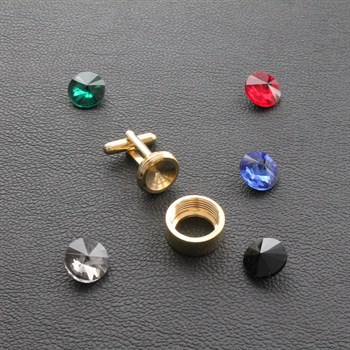 5 Taşlı Klasik Kol Düğmesi 