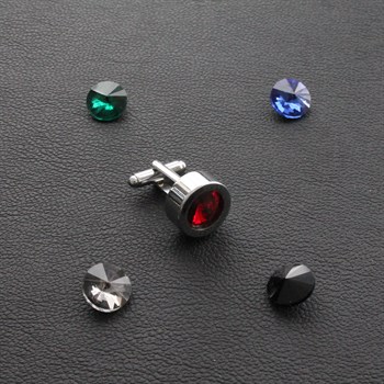 5 Taşlı Klasik Kol Düğmesi 