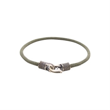 Açık Yeşil Gümüş İp Bileklik