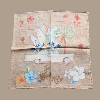 Araba Desenli Cep Mendili