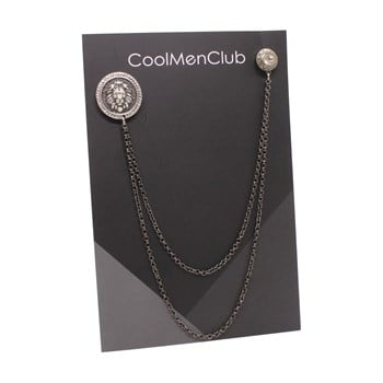 Aslan Figürlü Ceket Yaka İğnesi