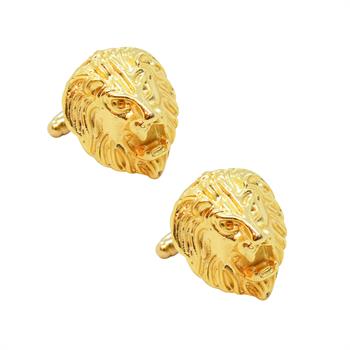 Aslan Figürlü Klasik Kol Düğmesi