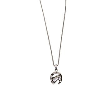 At Nalı Şans Gümüş Kolye 