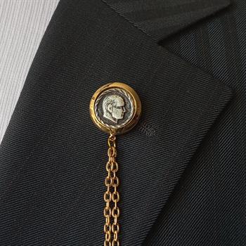 Atatürk Figürlü Ceket Yaka İğnesi