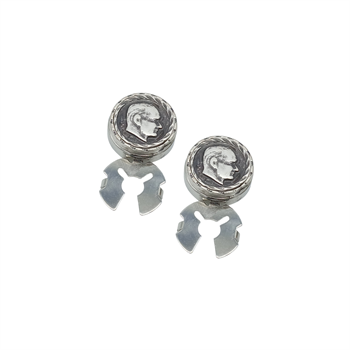 Kol DüğmesiCMC2832Atatürk Figürlü Geçmeli Kol Düğmesi 