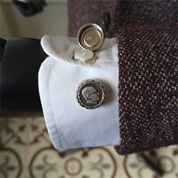 Atatürk Figürlü Geçmeli Kol Düğmesi 