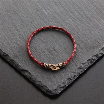 Bakır Deri Bileklik 