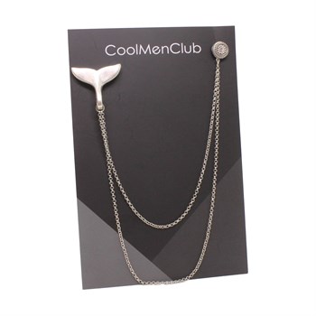 Balina Kuyruğu Figürlü Ceket Yaka İğnesi