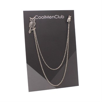 Baykuş Figürlü Ceket Yaka İğnesi