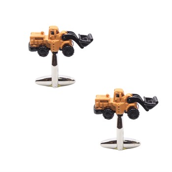 Buldozer Figürlü Kol Düğmesi 