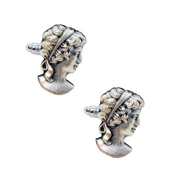 Cameo Figürlü Klasik Kol Düğmesi