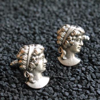 Cameo Figürlü Klasik Kol Düğmesi