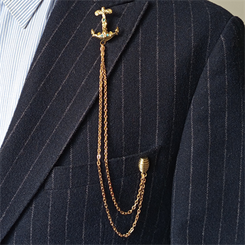 Çapa Figürlü Ceket Yaka İğnesi