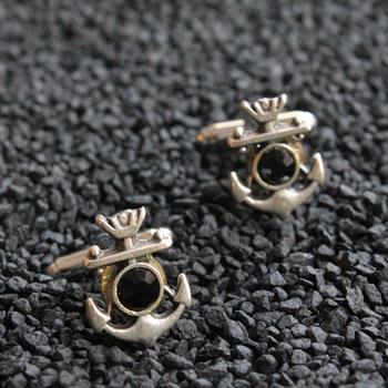 Çapa Figürlü Klasik Kol Düğmesi