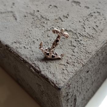 Çapa Figürlü Yaka Broşu