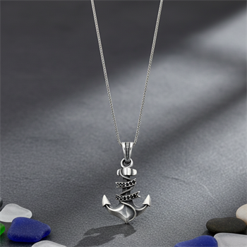 Çapa Gümüş Kolye