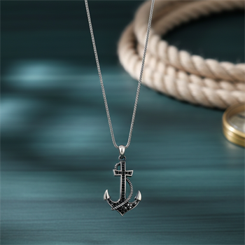 Çapa Gümüş Kolye