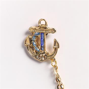 Çapa ve Dümen Figürlü Gömlek Yaka İğnesi