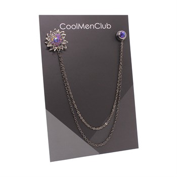 Çiçek Figürlü Ceket Yaka İğnesi