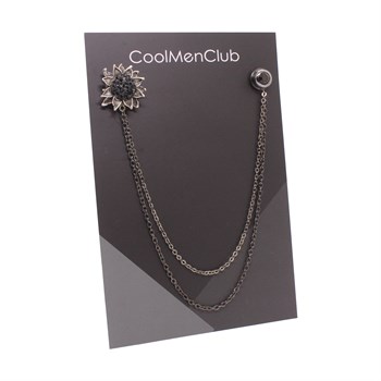 Çiçek Figürlü Ceket Yaka İğnesi