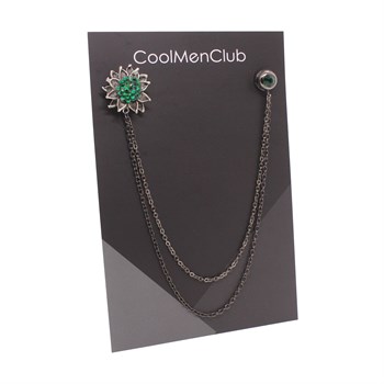 Çiçek Figürlü Ceket Yaka İğnesi