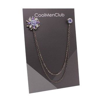 Çiçek Figürlü Ceket Yaka İğnesi