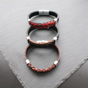 Çelik Deri Bileklik