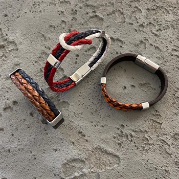 Çelik Deri Bileklik