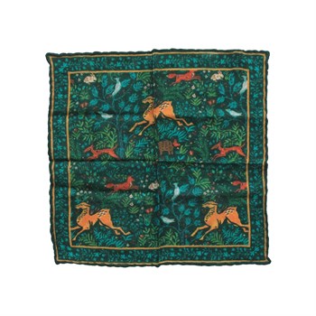 Ceylan Desenli Yün Cep Mendili 