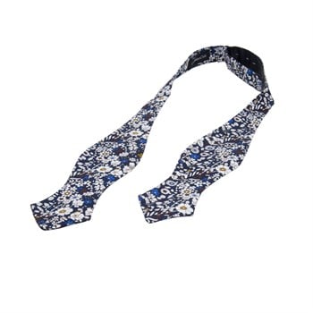 Çiçek Desenli Açık Papyon