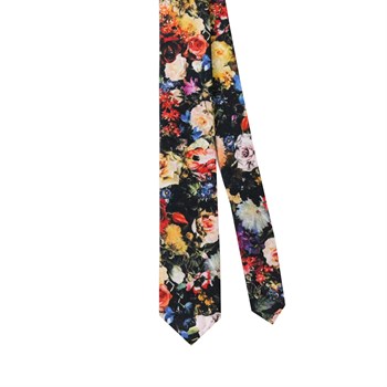 Çiçek Desenli Kravat