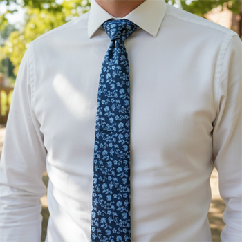 Çiçek Desenli Kravat