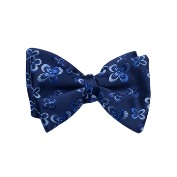 PapyonCMC2854Çiçek Desenli Lacivert Açık Papyon