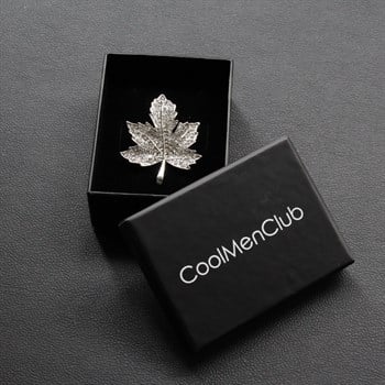 Çınar Yaprağı Yaka Broşu