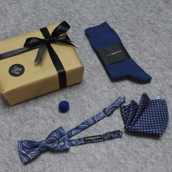 Çorap Cep Mendili Papyon Hediye Seti