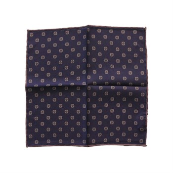 Desenli İpek Cep Mendili 